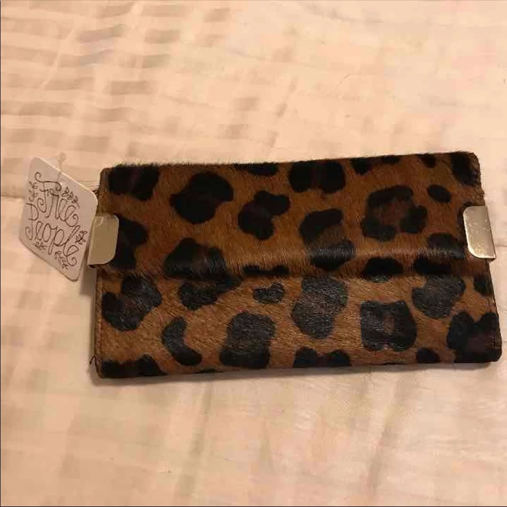 Free people leopard wallet